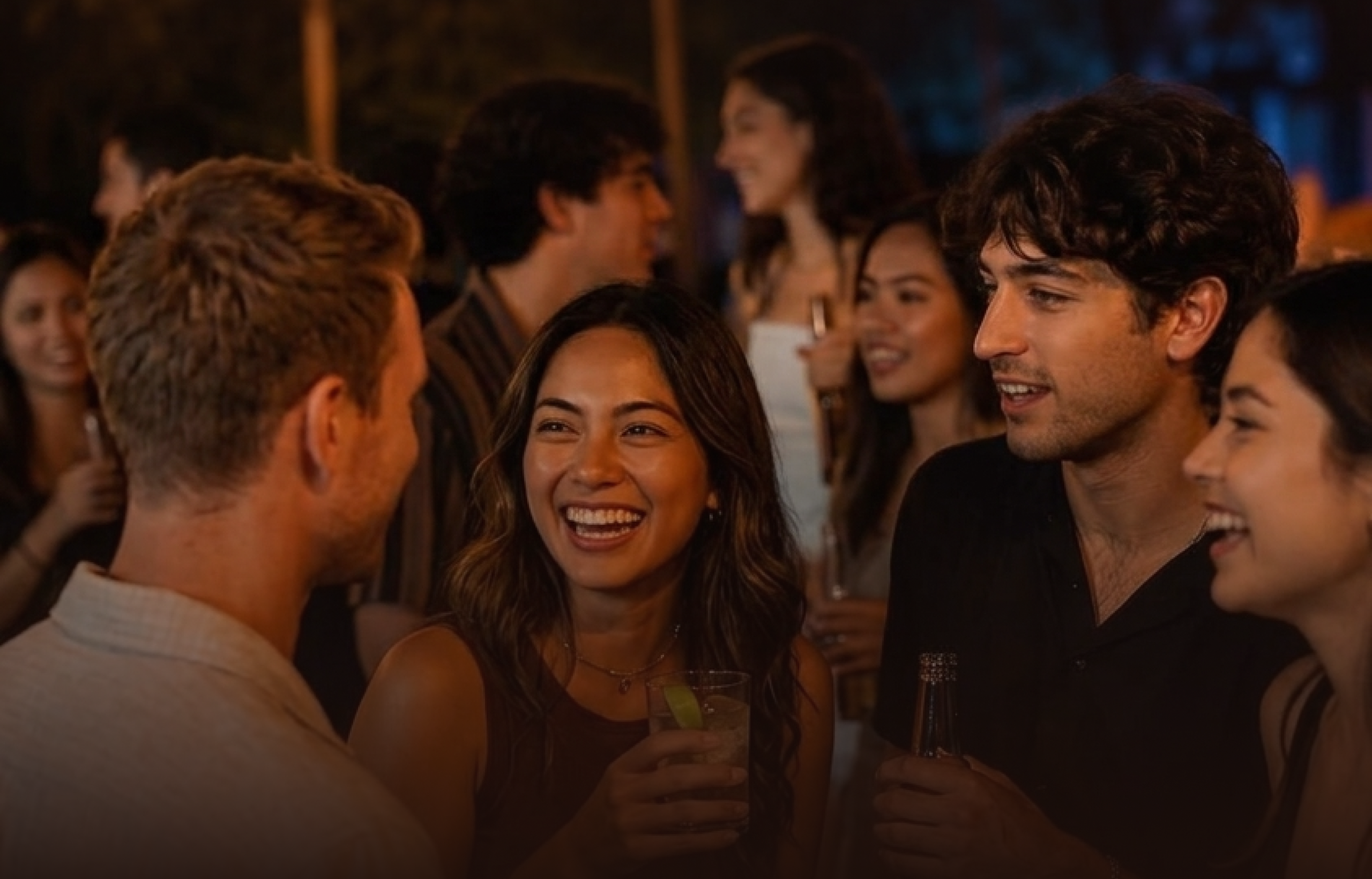 Guests mingling at a Zoom Speed Dating event